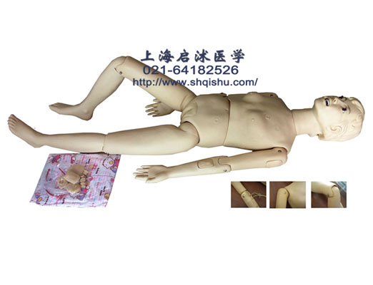 上海启沭护理操作技能训练模拟人 H2S 护理操作人体模型 QS2