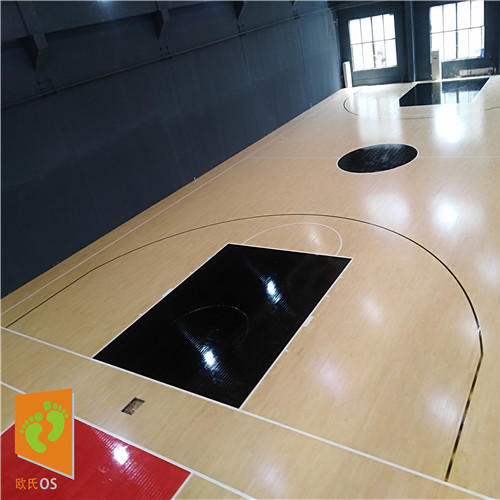 昌吉篮球场运动地板翻新_篮球馆运动地板施工_欧氏地板 实木地板