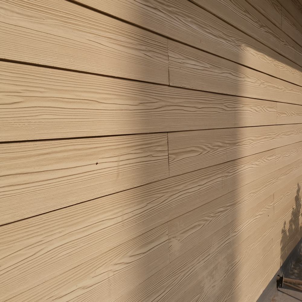 水泥色木纹纹理挂板 外墙干挂水泥木纹板 硅酸钙板 水泥木纹挂板2