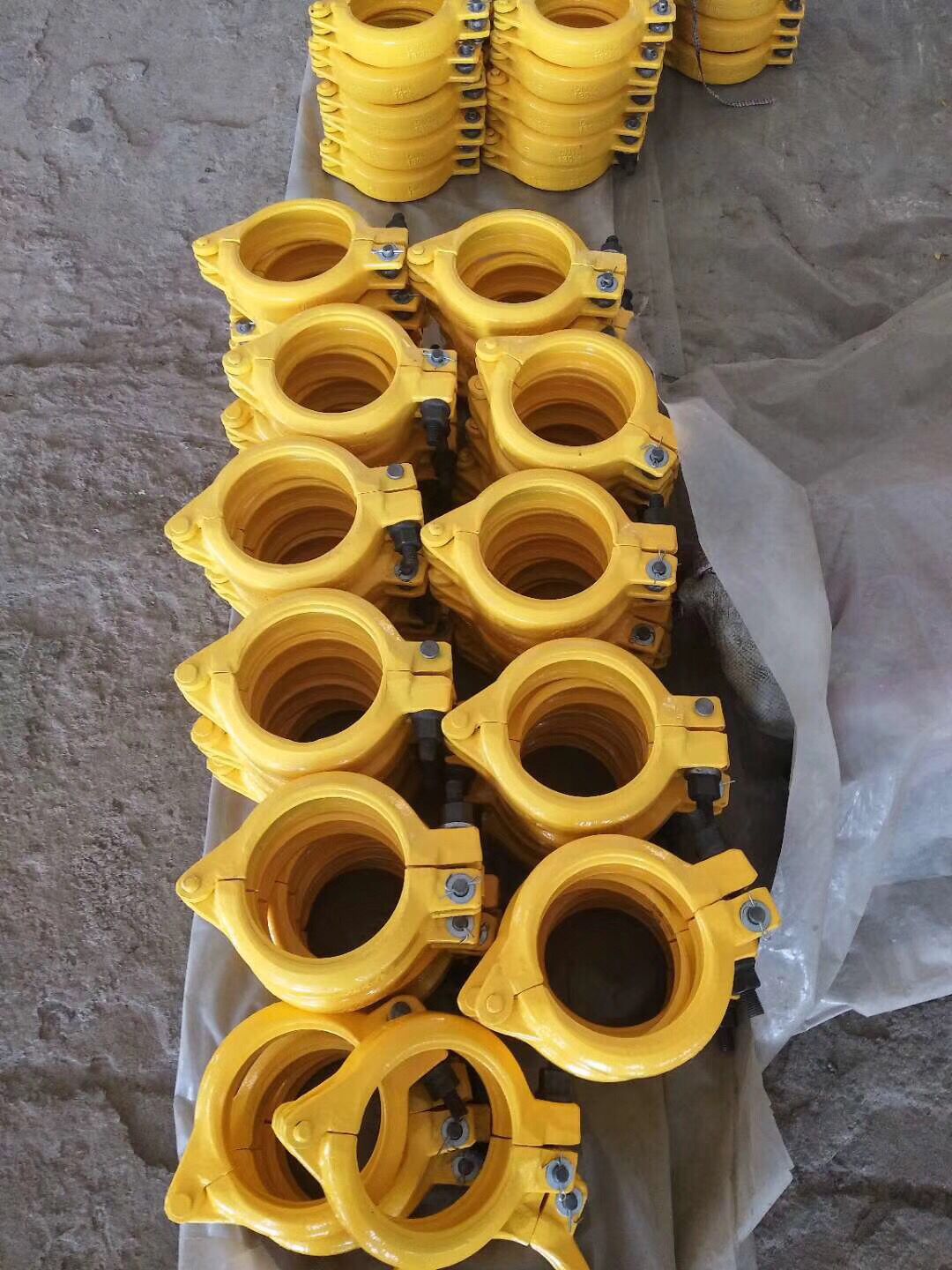 厂家直销 烤漆泵管管卡 加重泵管管卡 供应混凝土泵车泵管管卡8