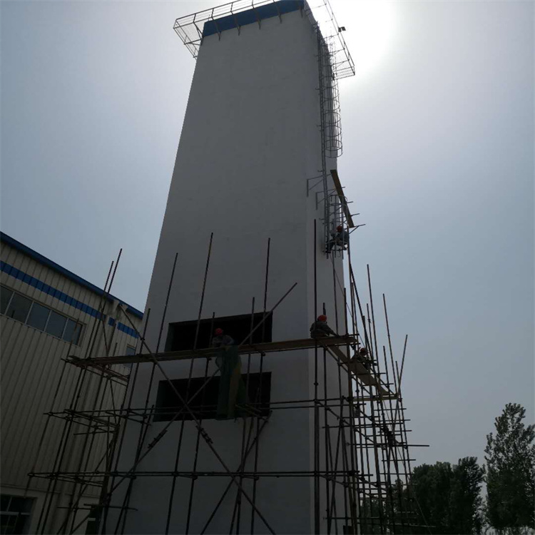 新建砖烟囱35年金蜘蛛高空承接80米自立式钢烟囱新建方案设计施工7