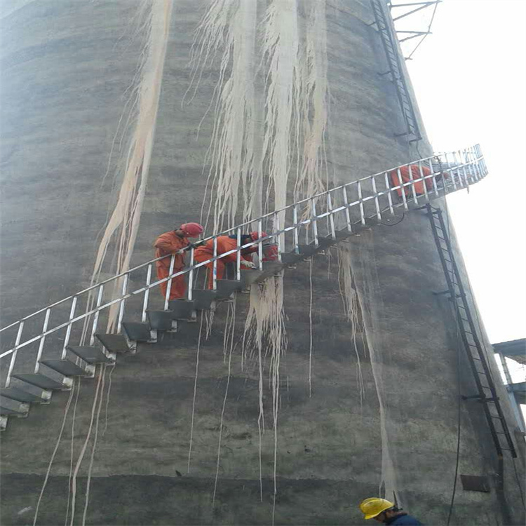 水泥烟囱检测爬梯安装制作35年老公司承接烟囱Z型爬梯安装方案设计施工3