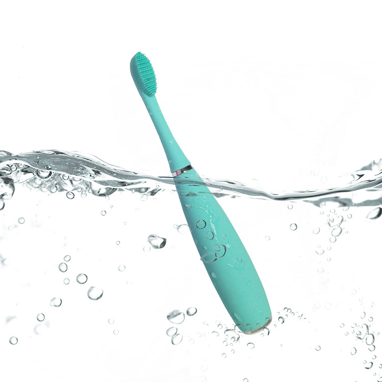 电动牙刷 硅胶牙刷充电成人超声波牙刷护牙龈抗菌智能儿童牙刷厂2