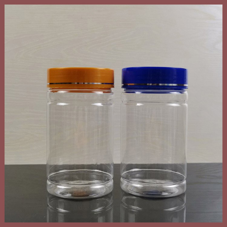东鹰 600ml塑料蜂蜜罐 透明易拉罐瓶 圆形塑料食品罐1