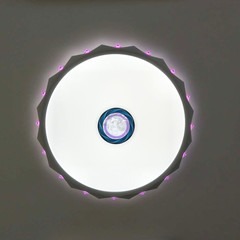 万星红LED超薄吸顶灯现代家居照明SS001圆形三色变光