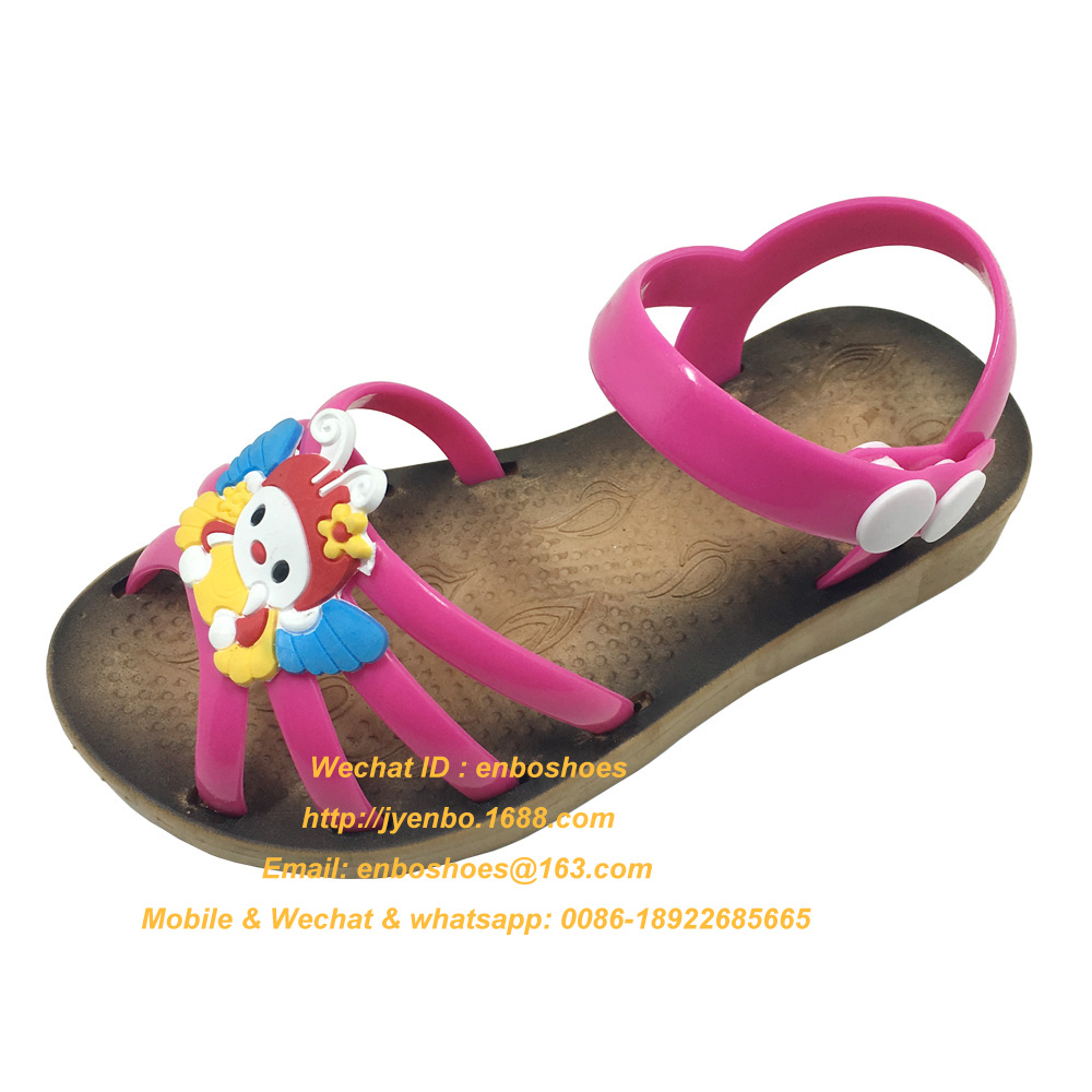 凉鞋 儿童拖鞋批发订制 塑料凉鞋 可爱水果卡通图案吹气小童 夏季5