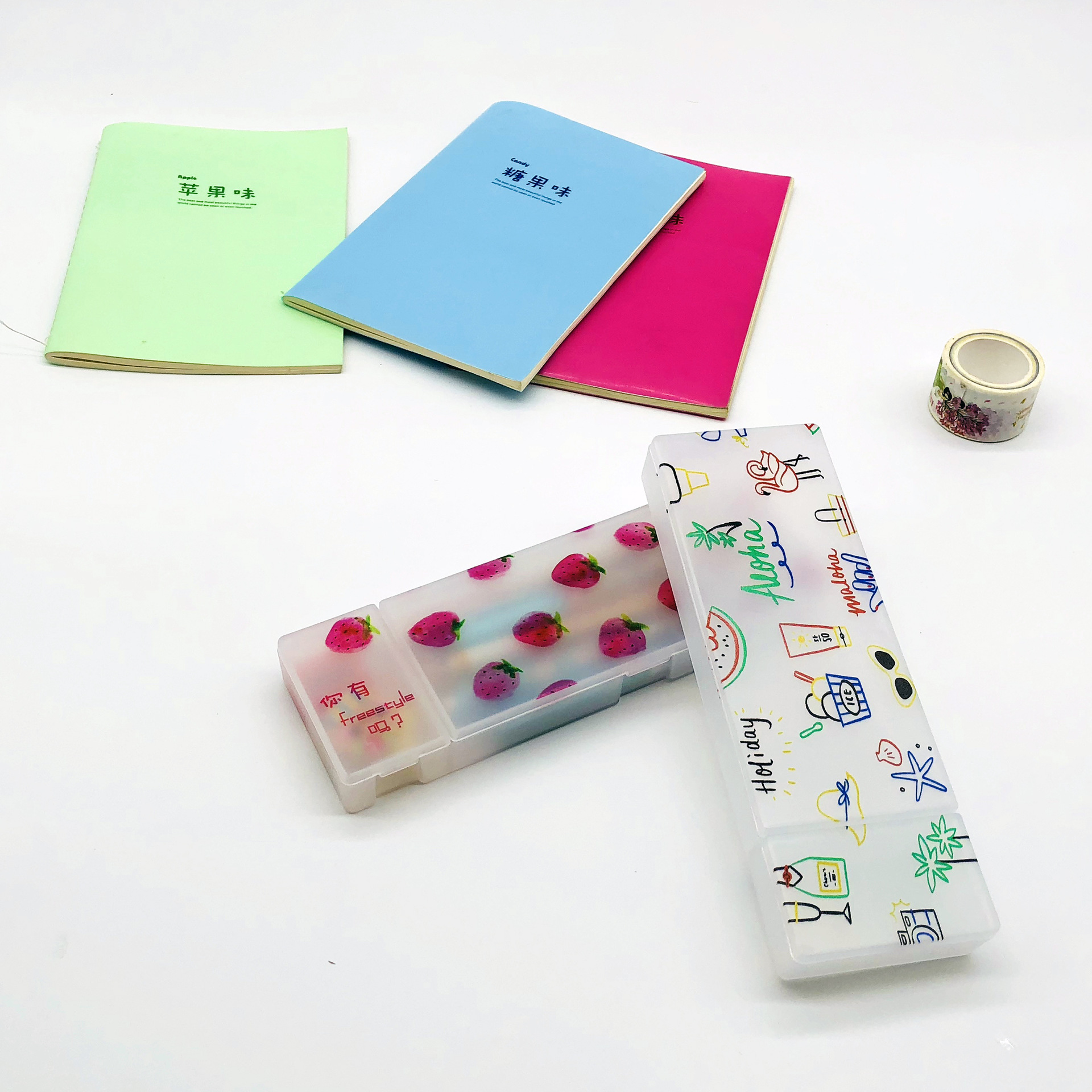 多功能文具盒学生简约韩版小清新可爱铅笔盒创意网红笔袋抖音1