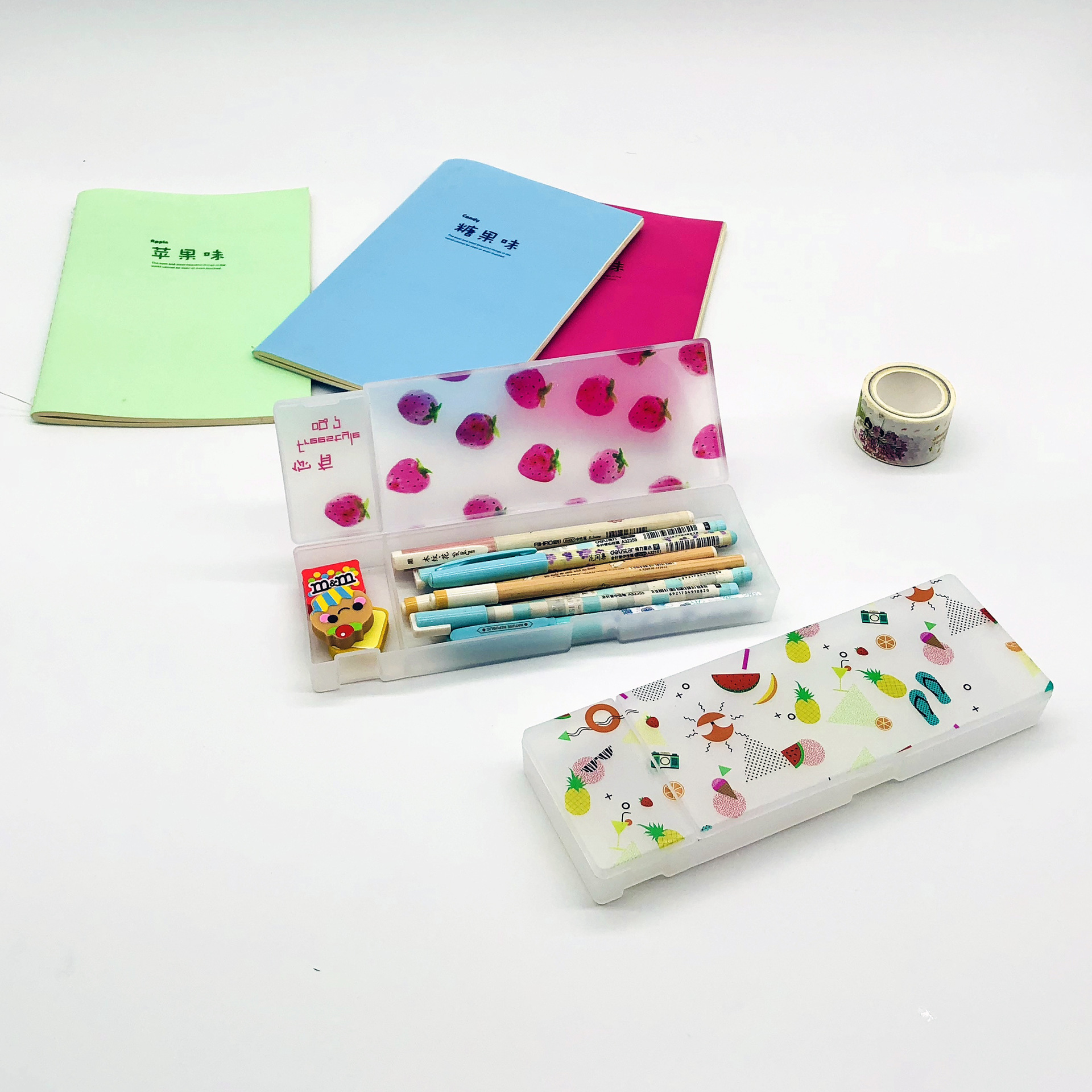 多功能文具盒学生简约韩版小清新可爱铅笔盒创意网红笔袋抖音2