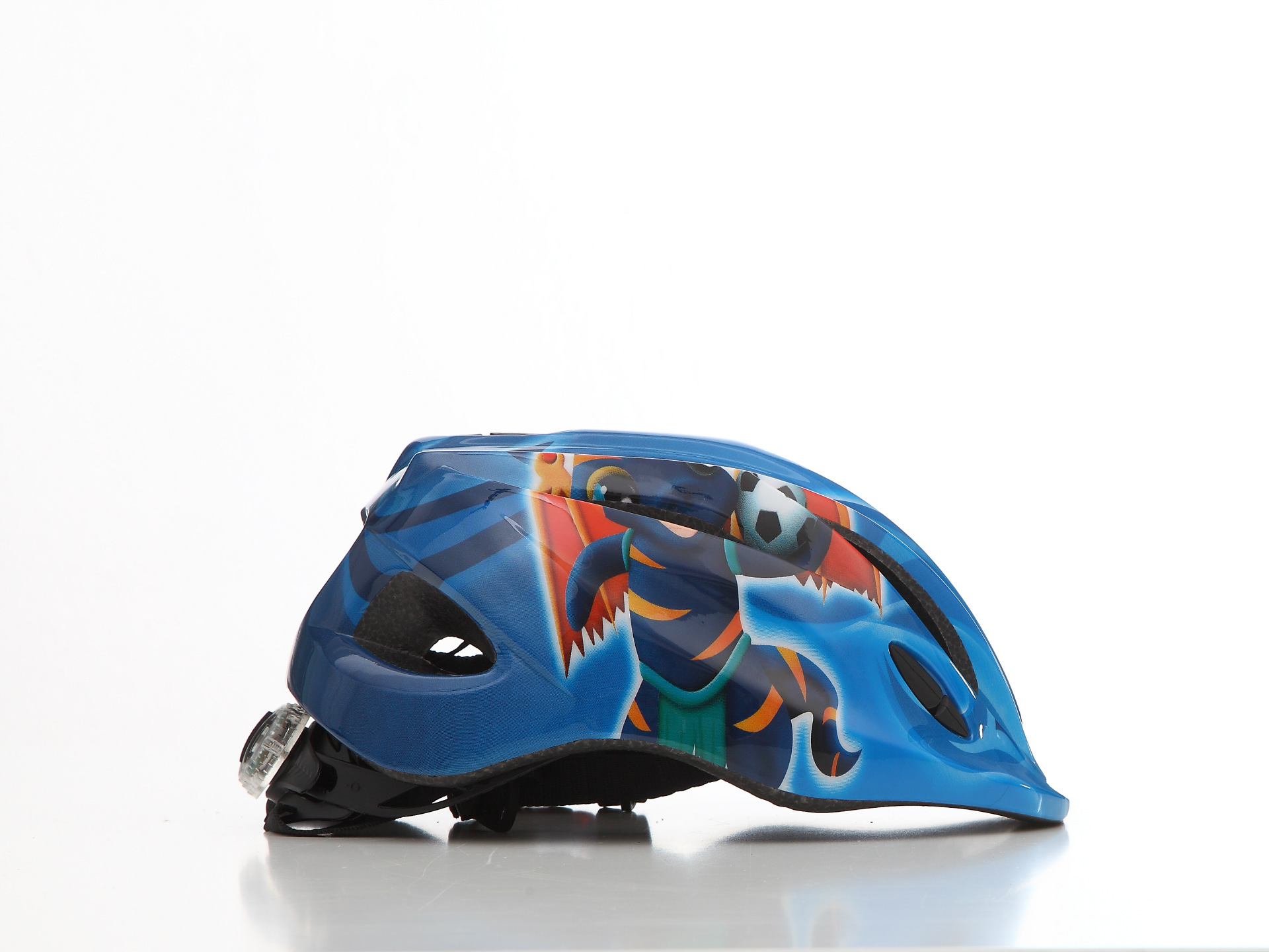 LED儿童骑行头盔 一体成型 安全头盔儿童轮滑头盔骑行头盔1