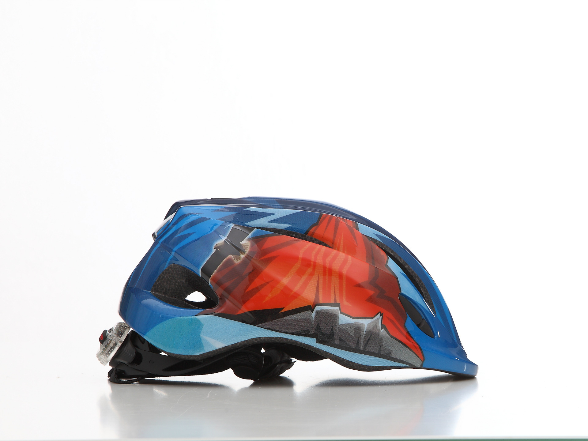 LED儿童骑行头盔 一体成型 安全头盔儿童轮滑头盔骑行头盔6