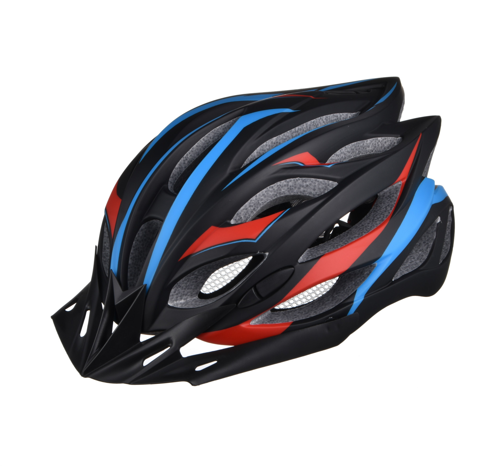 LED灯式頭盔 自行车帽 自行车山地车骑行头盔 一体成型2