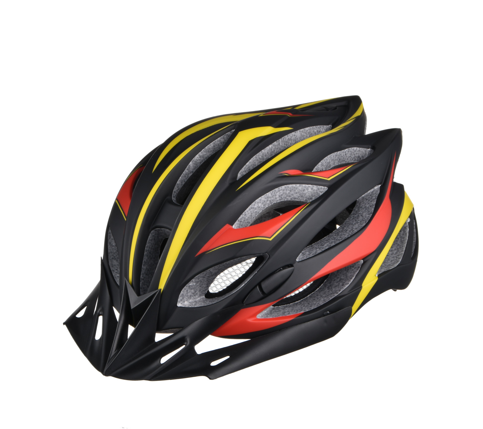 LED灯式頭盔 自行车帽 自行车山地车骑行头盔 一体成型3