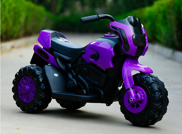2018新款儿童电动摩托车带灯光音乐可前进后退可坐玩具车电瓶车4