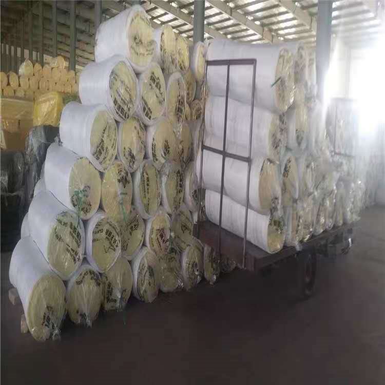 萡铝玻璃棉卷毡 厂家 保温、隔热材料 养鸡棚玻璃棉毡卷