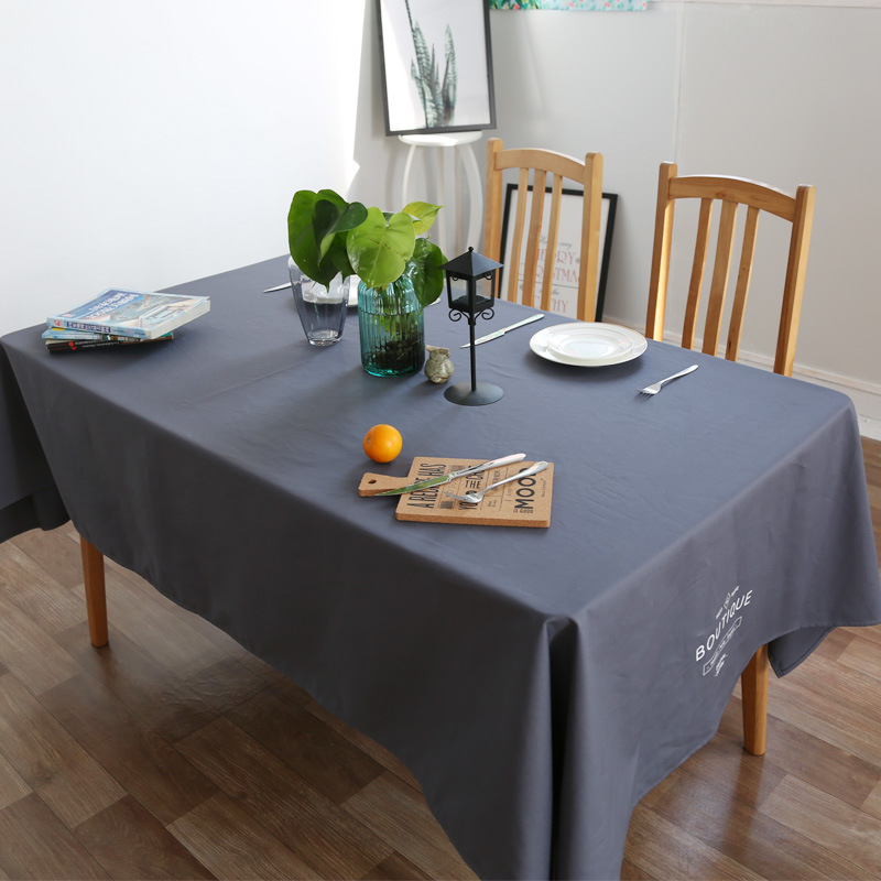 英文字母 北欧餐桌布 欧美简约现代桌布长方形西餐咖啡厅台布5