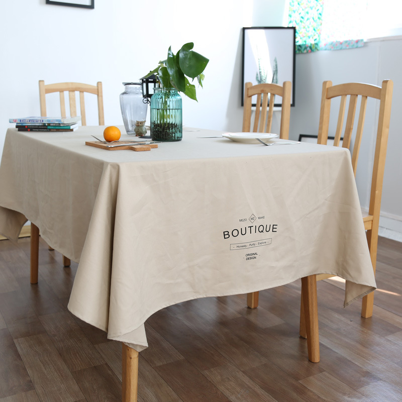英文字母 北欧餐桌布 欧美简约现代桌布长方形西餐咖啡厅台布3