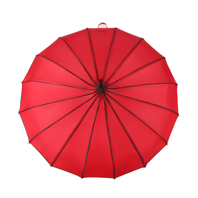宝塔伞包边直杆单点点包边长柄公主 遮阳清新创意摄影复古晴雨伞9