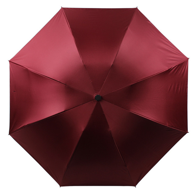 雨伞晴雨两用三折伞黑胶防紫外线遮阳伞防晒折叠男女用伞可印logo1