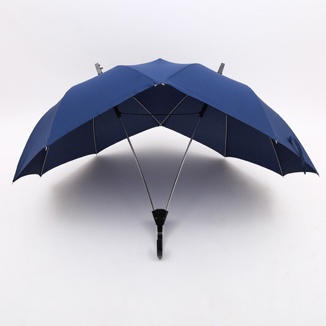 厂家直销情侣双人伞双顶双杆连体日韩时尚个性雨伞批发 沙滩伞7