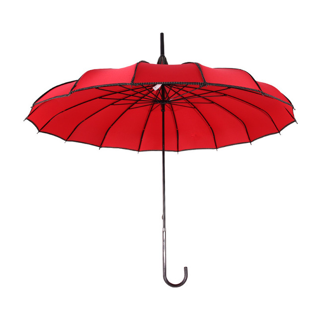 宝塔伞包边直杆单点点包边长柄公主 遮阳清新创意摄影复古晴雨伞7