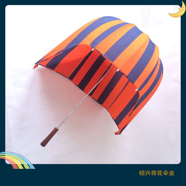 防风头盔伞 来样定做 出口欧美创意帽子伞 阿波罗长柄手开晴雨伞2