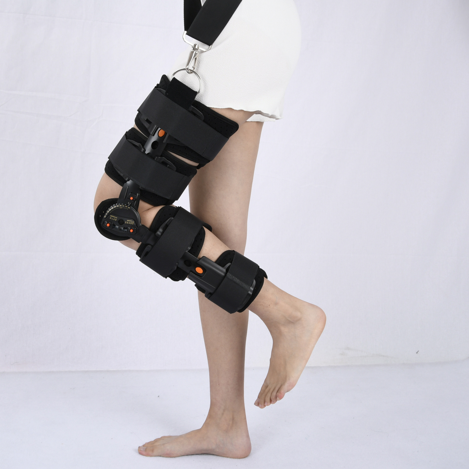 康奇医疗厂家可调节膝关节固定支具腿部骨折可调支架膝盖半月板康复护膝保护套3