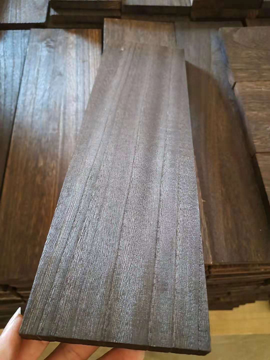 做旧仿古炭烧实木拼板轻烧重烧装饰板隔板 木板材7