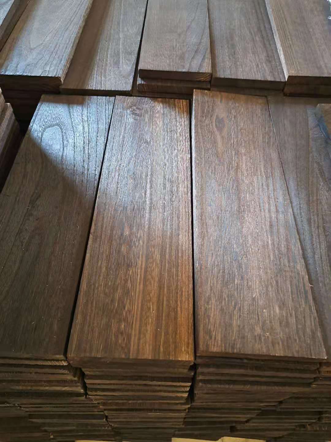 做旧仿古炭烧实木拼板轻烧重烧装饰板隔板 木板材2