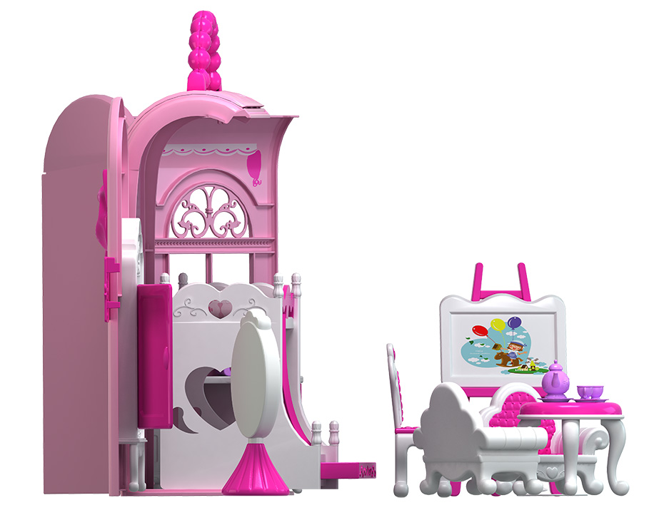 梳妆玩具 梦幻芭比屋过家家玩具设计生产定制塑料玩具开发生产1