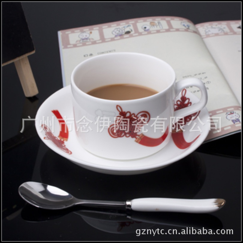 咖啡套具陶瓷 玻璃杯 骨瓷咖啡杯碟 小量可批发 陶瓷 咖啡杯