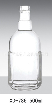 厂家直销 爆款新款 白酒 葡萄酒密封玻璃瓶烤花定做 玻璃酒瓶1
