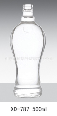 厂家直销 爆款新款 白酒 葡萄酒密封玻璃瓶烤花定做 玻璃酒瓶2