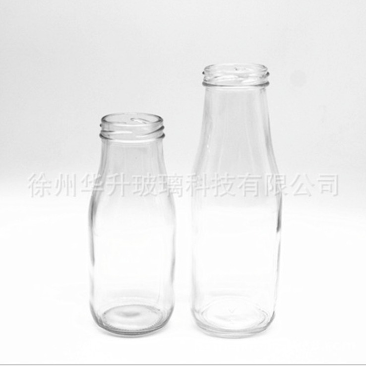无铅玻璃瓶 厂家批发鲜奶瓶 250ml酸奶瓶可定制logo带盖酸奶瓶
