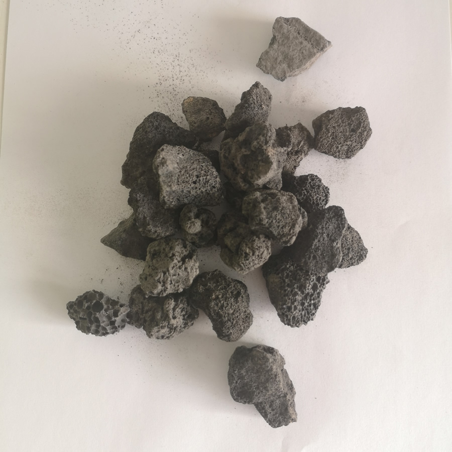 其他非金属矿产 滤料 供应厂家直销黑色火山石颗粒7