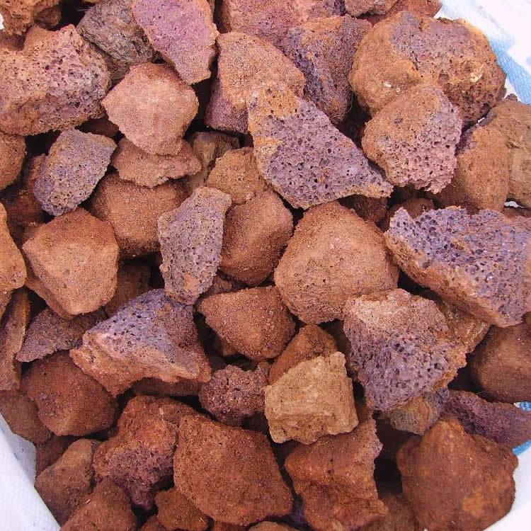 其他非金属矿产 滤料 供应厂家直销黑色火山石颗粒1
