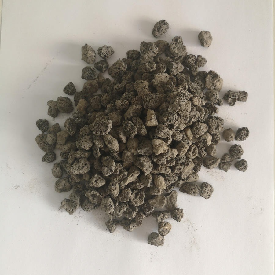 其他非金属矿产 滤料 供应厂家直销黑色火山石颗粒