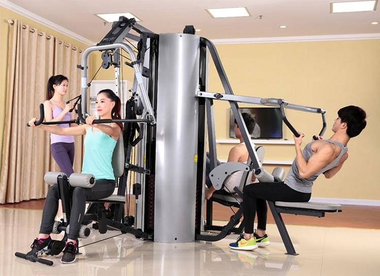 豪华五站多功能综合组合训练器健身房健身器材 万年青WNQ-518BK5