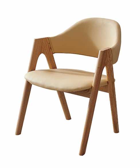 桌椅厂家 配套休闲椅 胡桃木H椅 靠背椅 实木椅 餐椅5