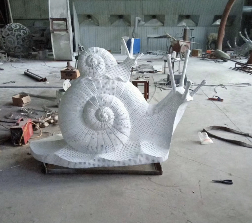 动物雕塑 蜗牛雕塑 景观雕塑 不锈钢雕塑 绿地雕塑5