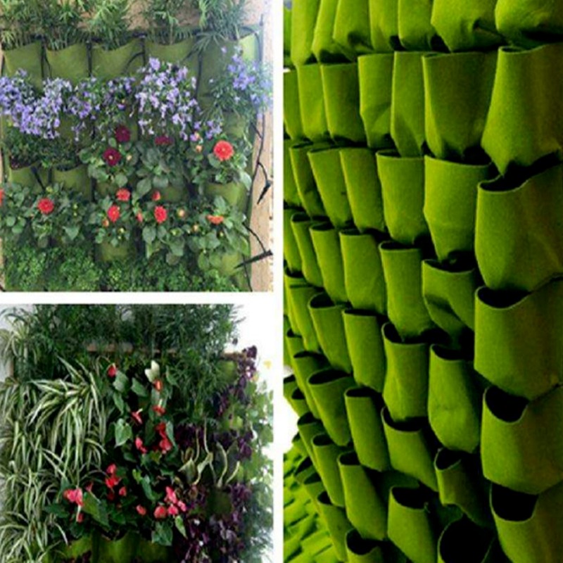 毛毡种植袋 厂家供应 林园种植 植物袋 垂直立体绿化植物袋 壁挂式植物袋