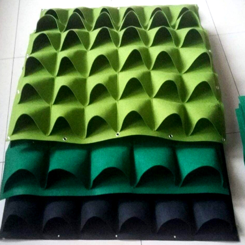毛毡种植袋 厂家供应 林园种植 植物袋 垂直立体绿化植物袋 壁挂式植物袋2
