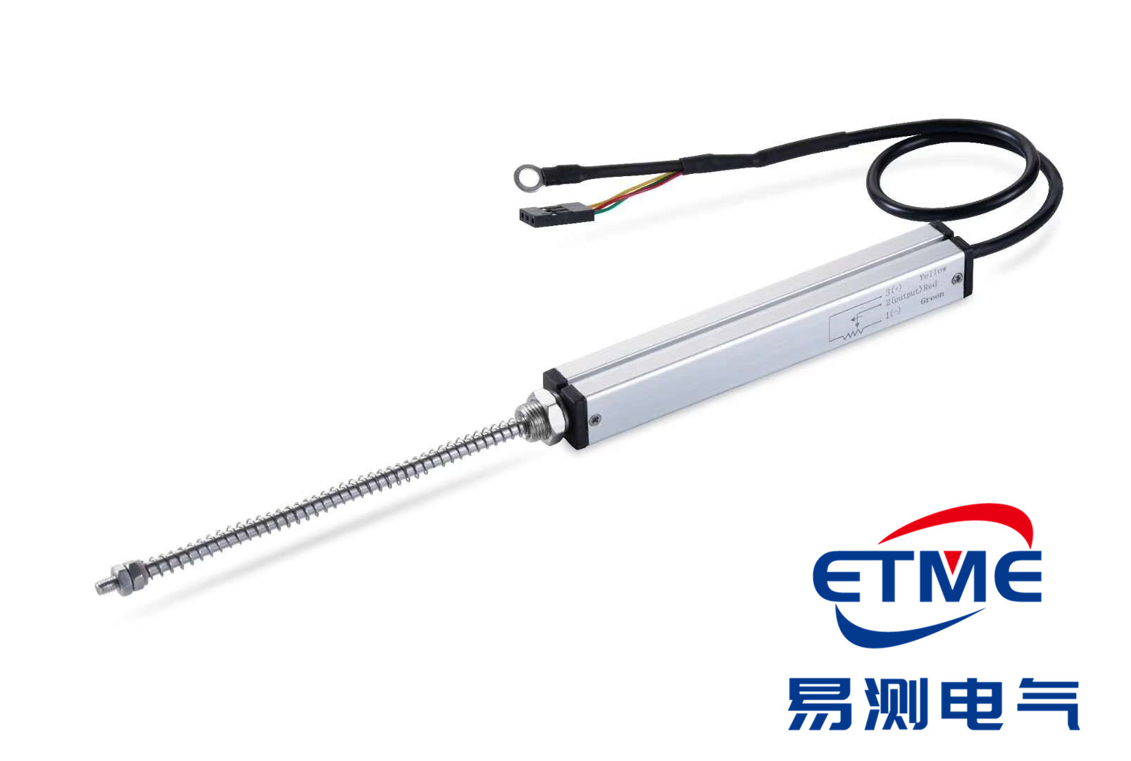 ETME易测ESC-50mm微型自恢复式直线位移传感器厂家2