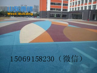 临沂兰山区彩色透水混凝土地坪 景观工程项目 透水混凝土胶结料价格7
