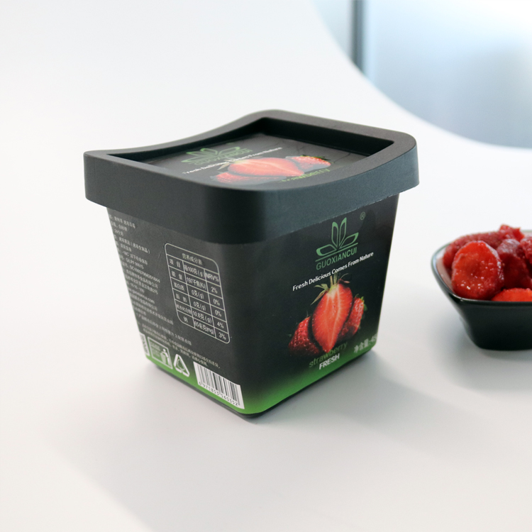 冷冻草莓片 速冻草莓 450g黑盒装即食款 水果冰淇淋 冰冻草莓 草莓罐头 圃丰食品果鲜萃GUOXIANCUI3