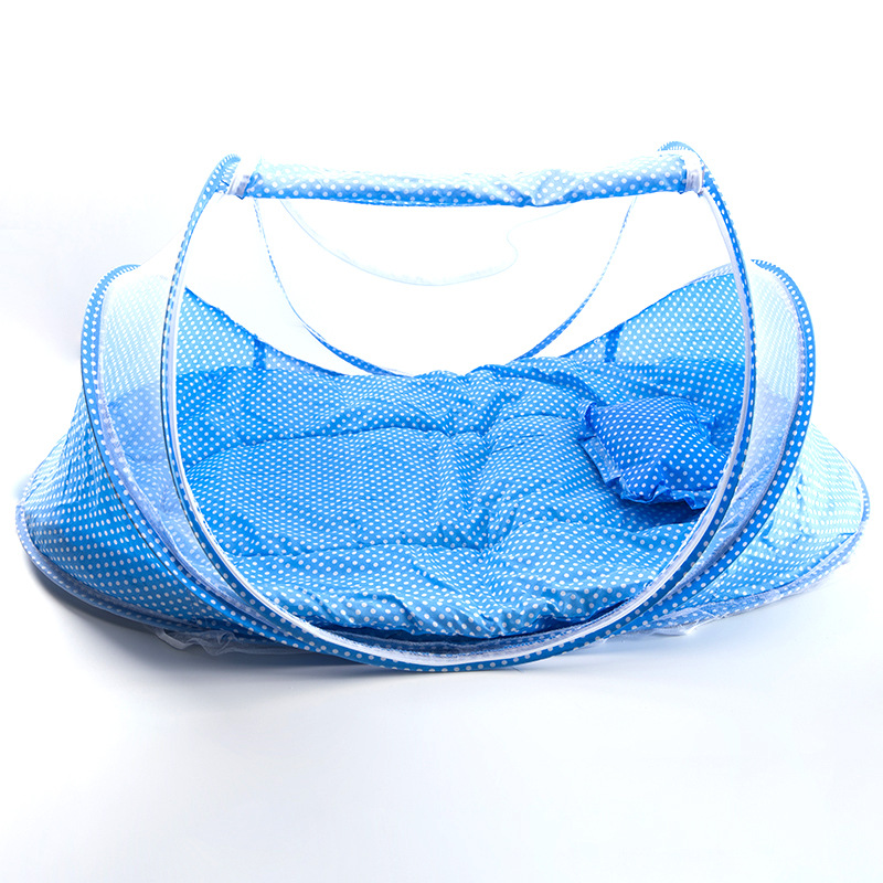 蒙古包婴儿床蚊帐0-3岁四件套厂家批发 儿童蚊帐免安装可折叠