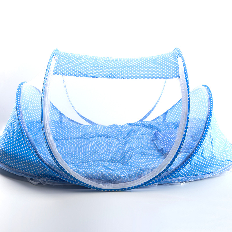 蒙古包婴儿床蚊帐0-3岁四件套厂家批发 儿童蚊帐免安装可折叠3