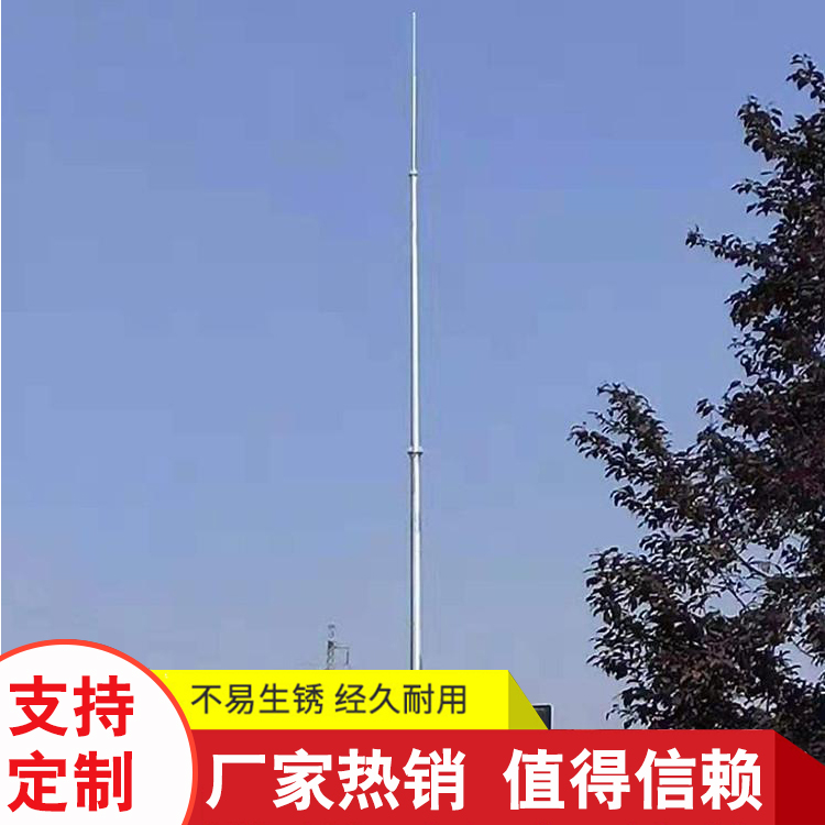 独管塔 可定制 河北厂家供应避雷针10米15米 防雷避雷塔 单管避雷塔 环形钢管避雷针2