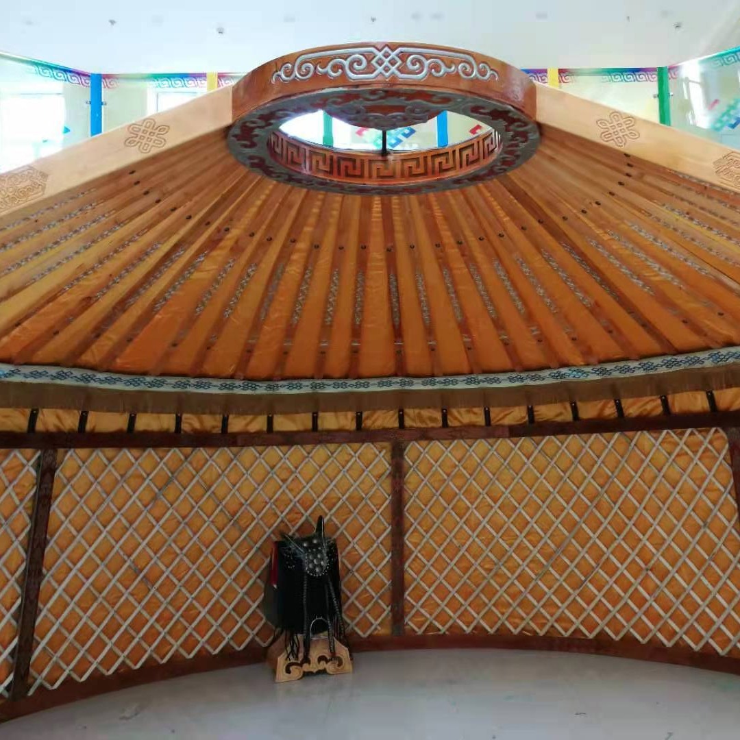 展览帐篷 一半蒙古包高端展示厅