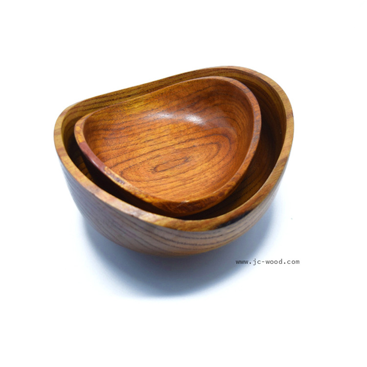 热销木质金宝碗特色创意木质碗零食碗个性果盘零食盘盛器雕刻3