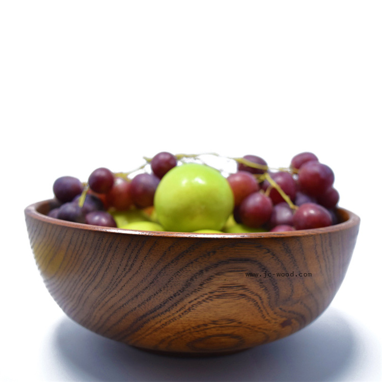 碗、碟、盘 厂家直销酸枣木实木木质圆果盘木碗定制尺寸形状3